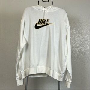 Nike Women’s White Sweater Pullovere Hoodie Size XL
